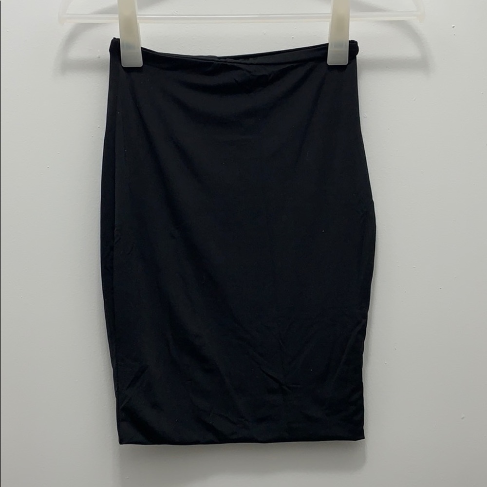 Black pencil skirt
